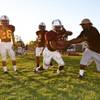 Photo: As the sun sets, Eldorado running back Justin Brow Photo: As the sun sets, Eldorado running back Justin Brow